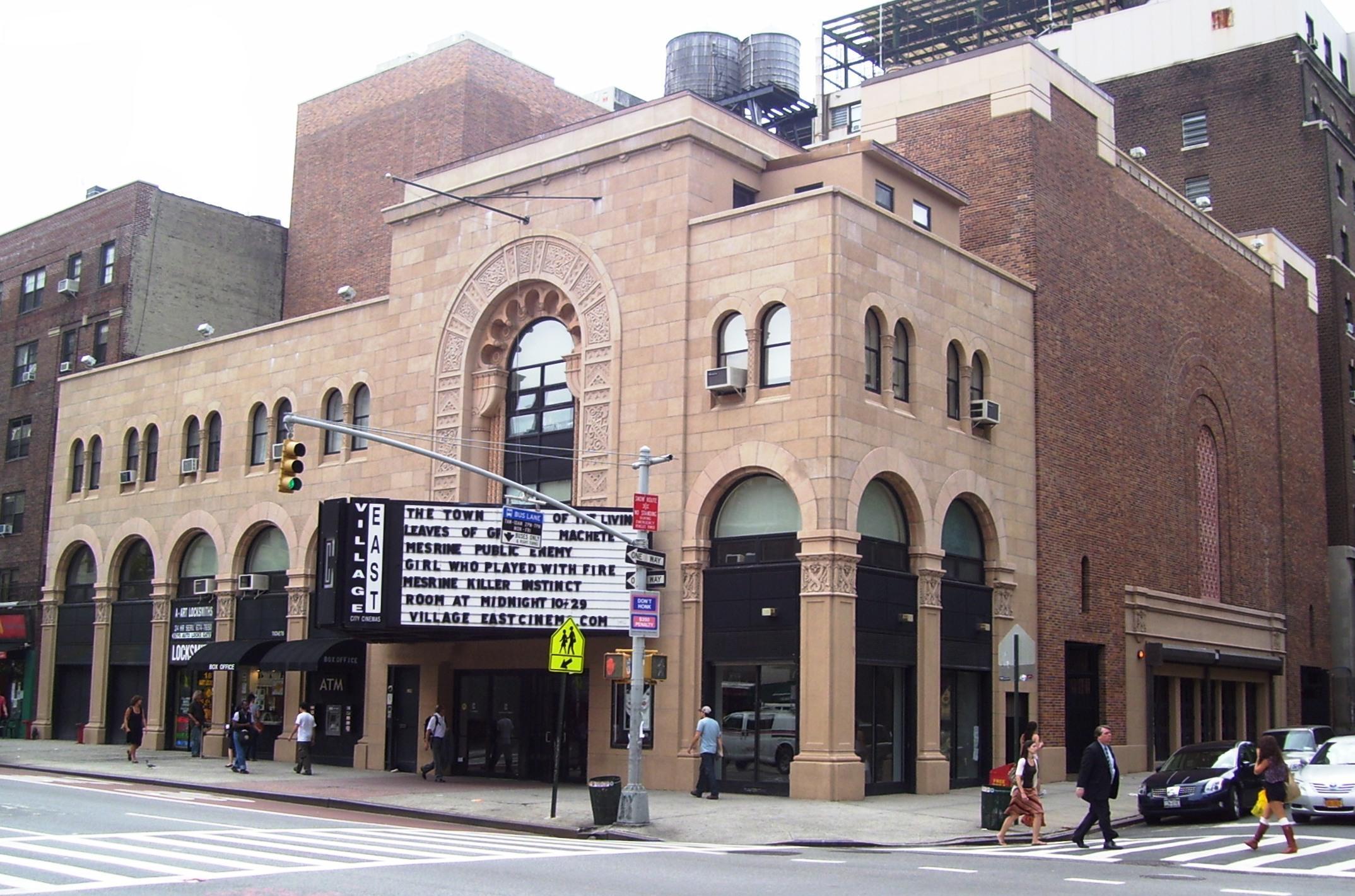 A main theatre on Second Avenue has been restored and is now a movie house.  