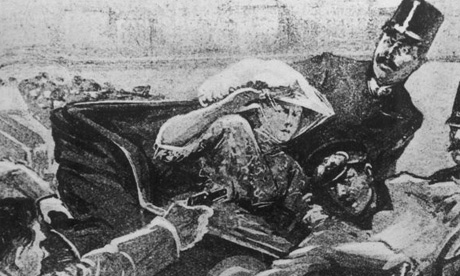 The assassination of Archduke Franz Ferdinand and his wife set off the chain of events that began WW1