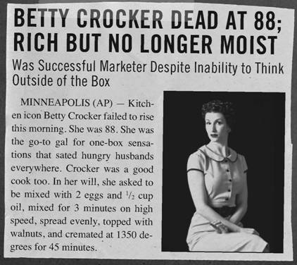 betty crocker obit