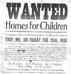 Foundling Hospital Records New York City Orphan Train Records